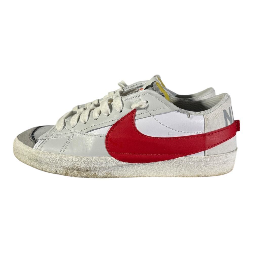 Nike Blazer Low ’77 Jumbo Light Smoke Grey Red Men’s Size 15 Sneakers - Picture 5 of 9